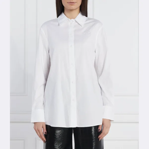 Жаккардовая рубашка классического кроя с монограммой Karl Lagerfeld, белый
Жаккардовая рубашка классического кроя с монограммой Karl Lagerfeld, белый