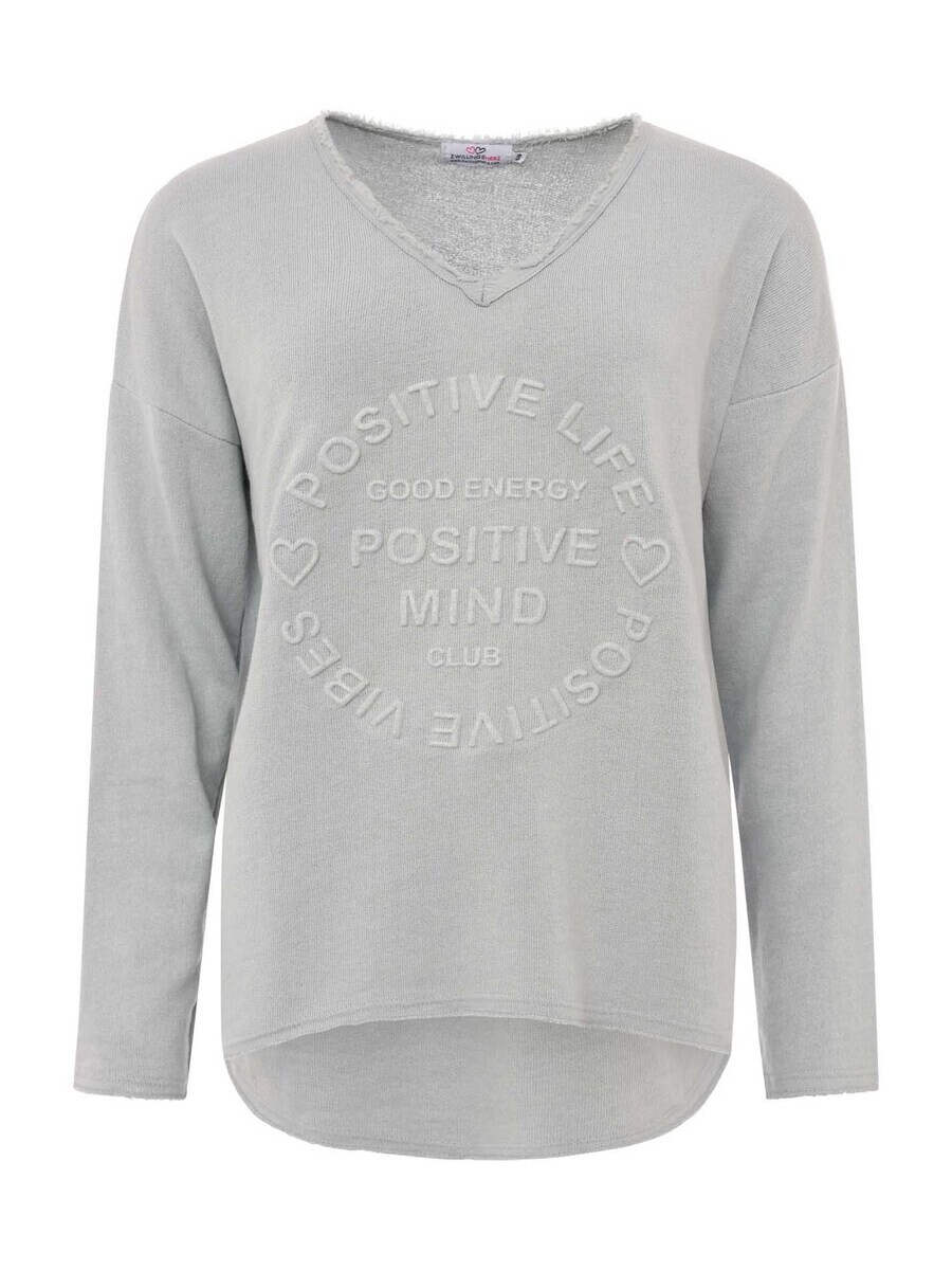 Свитер Zwillingsherz Sweatshirt Positive Mind, светло-серый
Свитер Zwillingsherz Sweatshirt Positive Mind, светло-серый