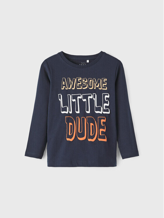 Блуза стандартного кроя Name It, синий 
Блуза стандартного кроя Name It, синий