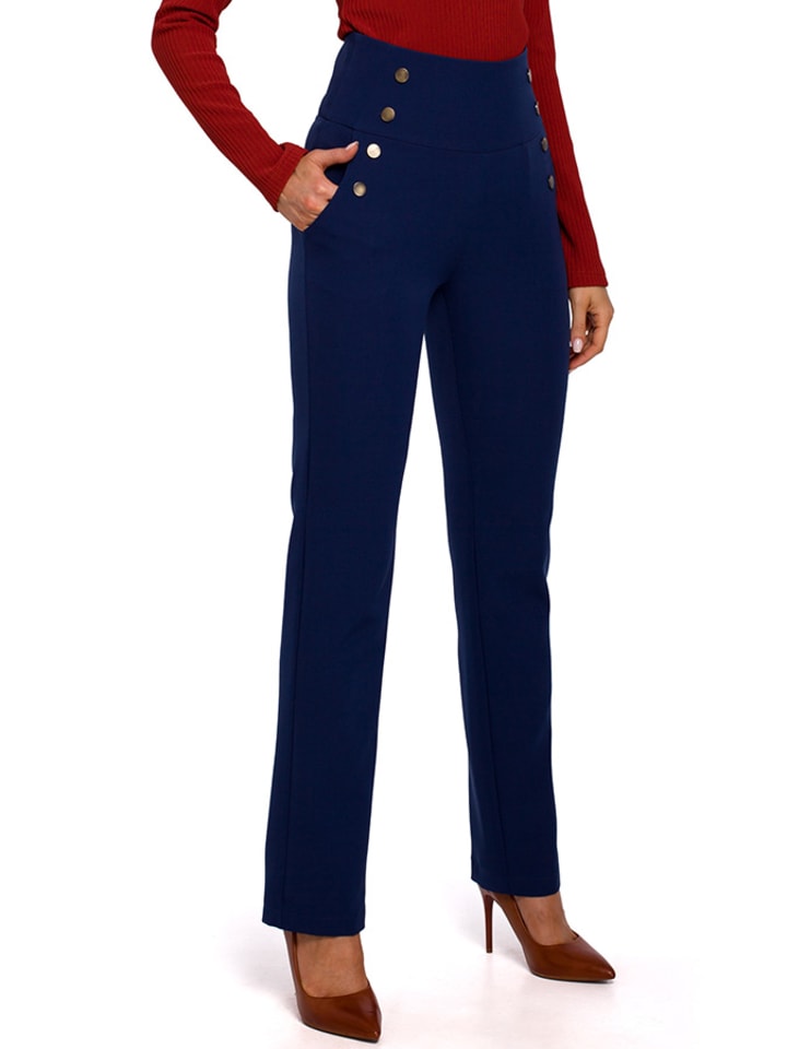 Тканевые брюки made of emotion, темно-синий
Тканевые брюки made of emotion, темно-синий