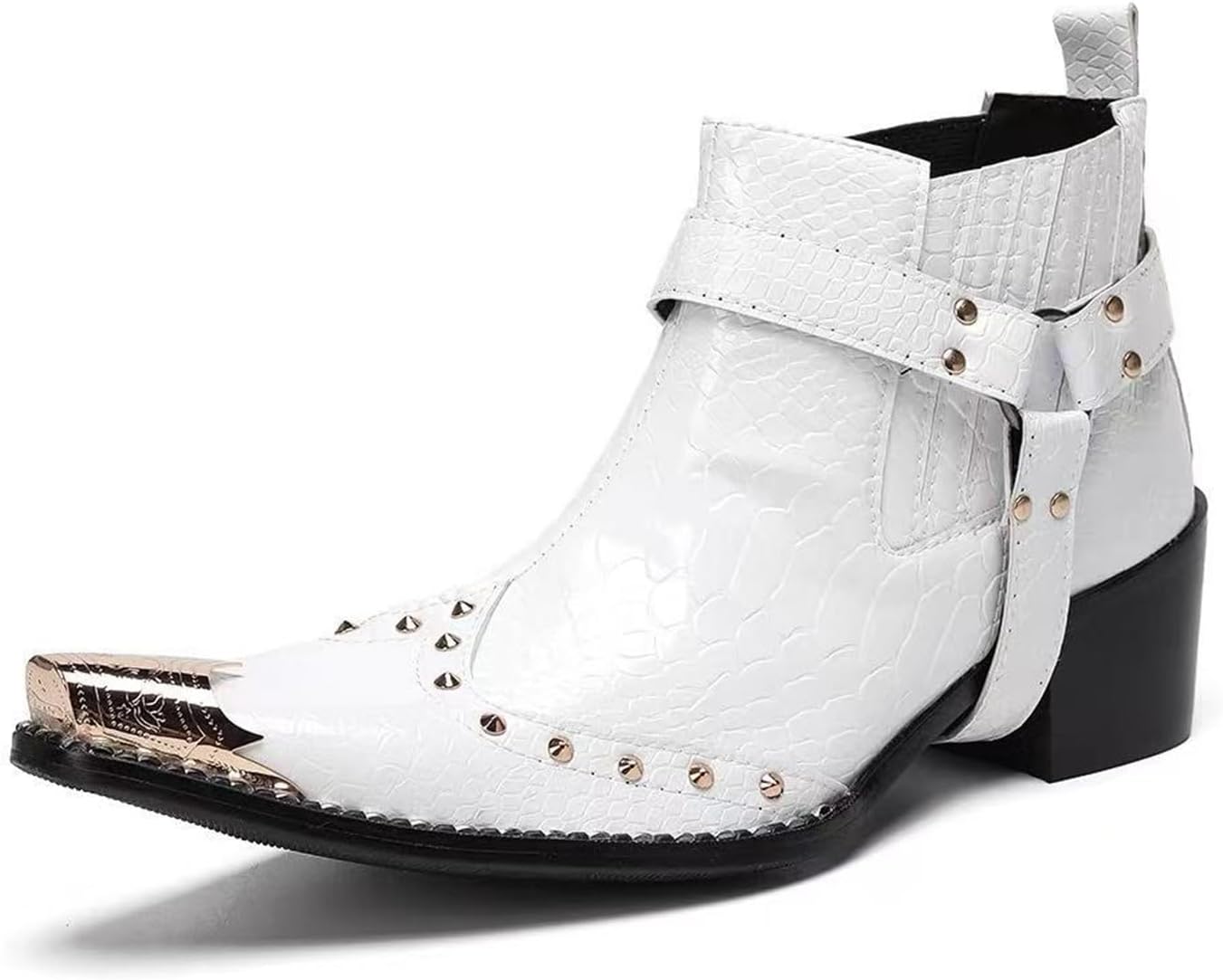 Мужские ковбойские ботинки Abborora, повседневные, из натуральной кожи, ботильоны с металлическим носком, на молнии, западный стиль, модные, для свадьбы, певцов, вечеринок, бальных танцев, челси, белый
Мужские ковбойские ботинки Abborora, повседневные, из натуральной кожи, ботильоны с металлическим носком, на молнии, западный стиль, модные, для свадьбы, певцов, вечеринок, бальных танцев, челси, белый