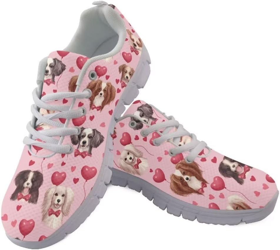 Женские кроссовки Jeiento Fashion для прогулок на открытом воздухе, дышащие сетчатые кроссовки для тренировок и повседневной носки, мужские спортивные беговые кроссовки, обувь на День святого Валентина, Cute Dogs Love Hearts Balloon
Женские кроссовки Jeiento Fashion для прогулок на открытом воздухе, дышащие сетчатые кроссовки для тренировок и повседневной носки, мужские спортивные беговые кроссовки, обувь на День святого Валентина, Cute Dogs Love Hearts Balloon