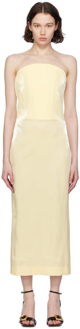 Желтое платье миди Les Sculptures 'La robe Carino' JACQUEMUS
Желтое платье миди Les Sculptures 'La robe Carino' JACQUEMUS