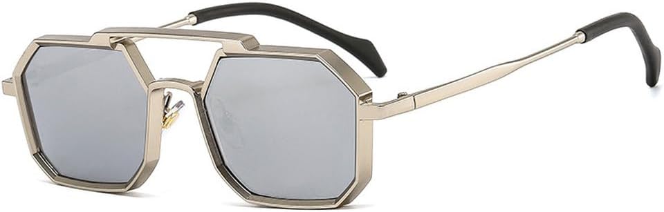 Ретро-металлические панк-солнцезащитные очки в форме многоугольника и квадрата для женщин, модные, с прозрачными линзами, защита от УФ-излучения UV400, мужские, красные и желтые WNCKSQ, Silver Silver Mirror
Ретро-металлические панк-солнцезащитные очки в форме многоугольника и квадрата для женщин, модные, с прозрачными линзами, защита от УФ-излучения UV400, мужские, красные и желтые WNCKSQ, Silver Silver Mirror