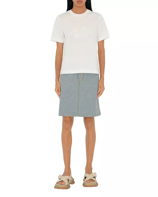 Хлопковая футболка Ekd Burberry, белый
Хлопковая футболка Ekd Burberry, белый