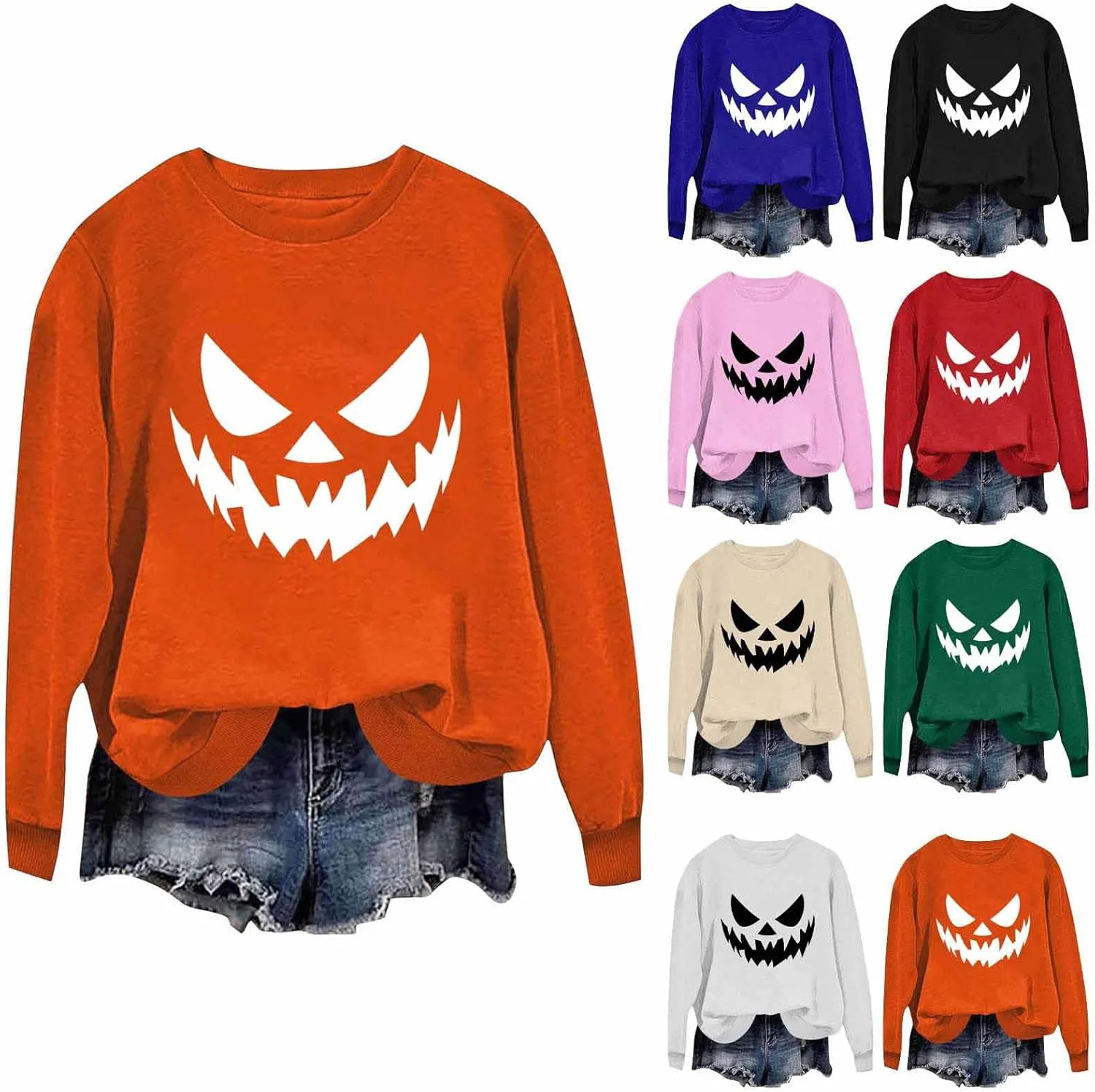 Толстовка Halloween для женщин с принтом тыквы
Толстовка Halloween для женщин с принтом тыквы