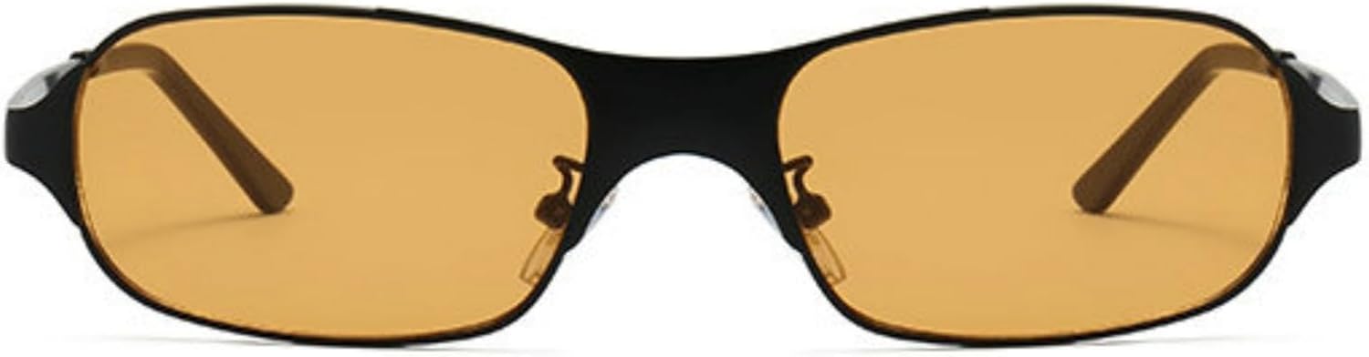 Солнцезащитные очки Willochra в винтажном стиле 2000-х годов, маленькие прямоугольные, для женщин и мужчин, ретро, модные, в стиле Y2K, с металлической оправой, черные, C2
Солнцезащитные очки Willochra в винтажном стиле 2000-х годов, маленькие прямоугольные, для женщин и мужчин, ретро, модные, в стиле Y2K, с металлической оправой, черные, C2