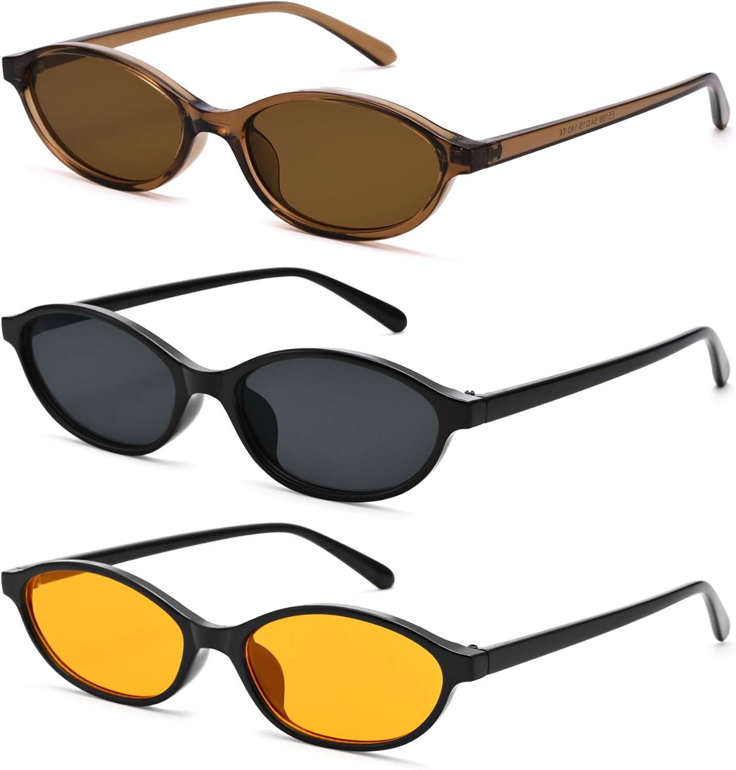 Солнцезащитные очки Pro Acme Retro Oval для женщин, стильные «кошачий глаз», модные узкие солнцезащитные очки в стиле Y2K, дизайнерские солнцезащитные очки, Brown Frame/Brown Lens + Black Frame/Grey Lens + Black Frame/Orange Lens
Солнцезащитные очки Pro Acme Retro Oval для женщин, стильные «кошачий глаз», модные узкие солнцезащитные очки в стиле Y2K, дизайнерские солнцезащитные очки, Brown Frame/Brown Lens + Black Frame/Grey Lens + Black Frame/Orange Lens