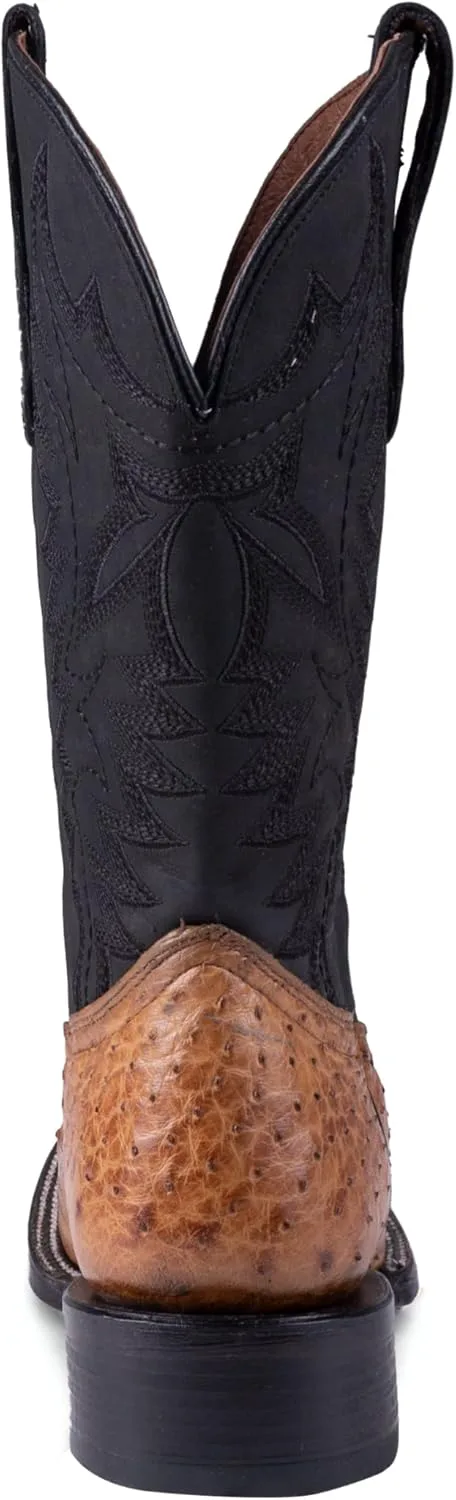 Мужские ботинки Circle G из страусиной кожи бежевого/черного цвета с широким квадратным носком, модель L6051
Мужские ботинки Circle G из страусиной кожи бежевого/черного цвета с широким квадратным носком, модель L6051