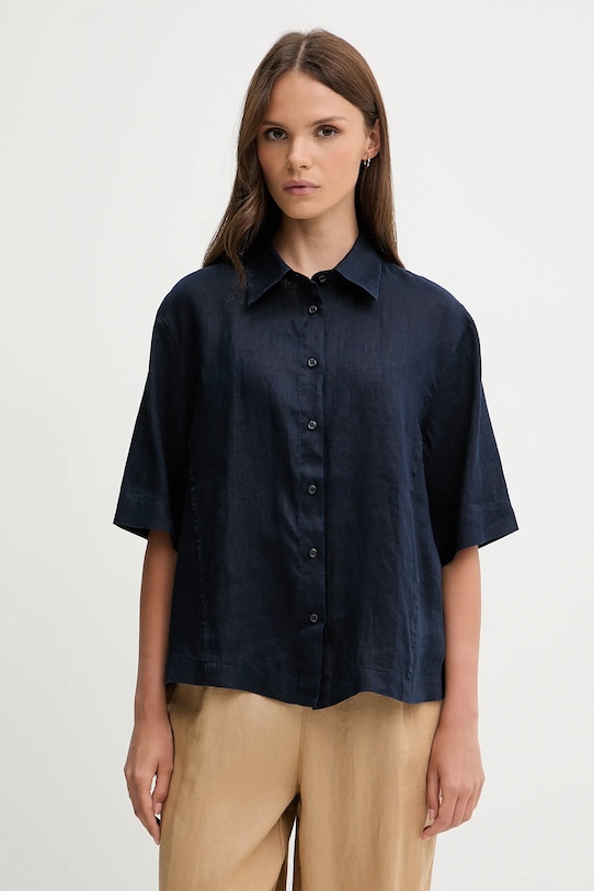 Льняная рубашка Sisley, темно-синий
Льняная рубашка Sisley, темно-синий