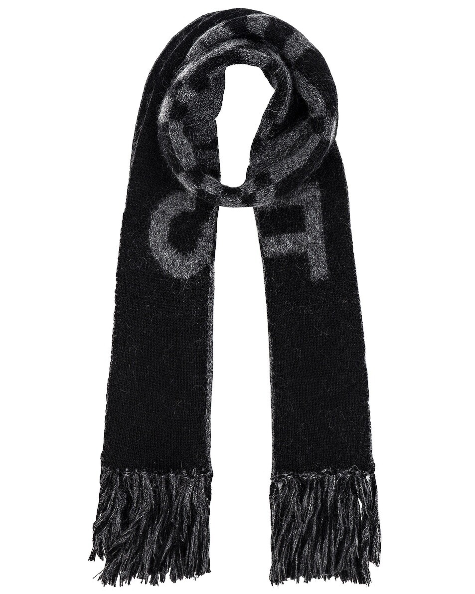 Шерстяной шарф Saint Laurent, черный/темно-серый
Шерстяной шарф Saint Laurent, черный/темно-серый