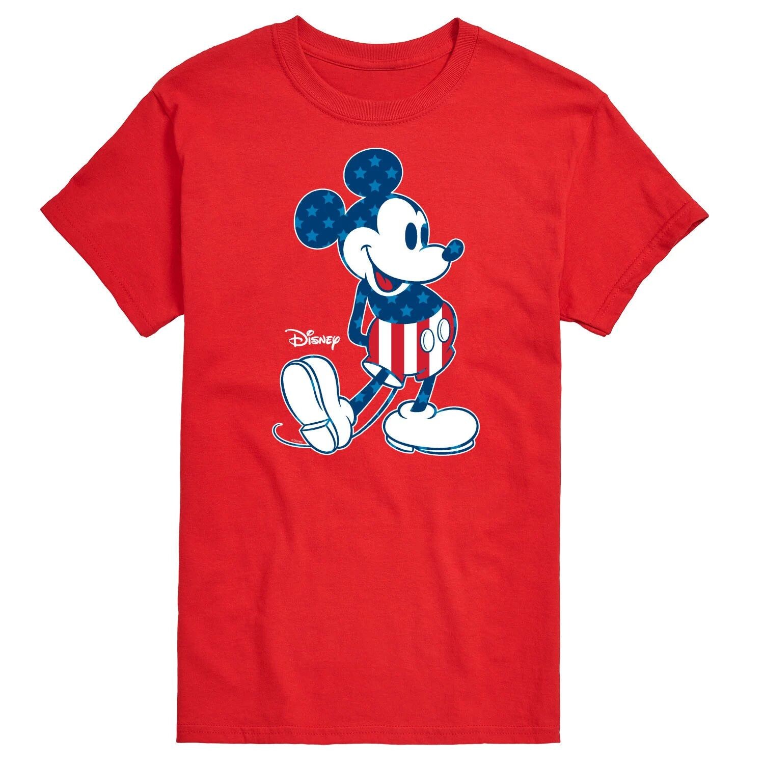 Мужская футболка с изображением американского флага Disney's Микки Маус
Мужская футболка с изображением американского флага Disney's Микки Маус
