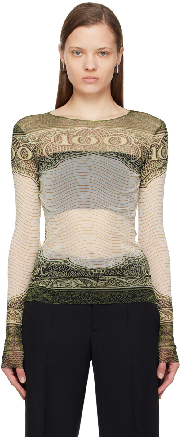 Футболка с длинными рукавами «The Cartouche» в зелено-белых тонах Jean Paul Gaultier
Футболка с длинными рукавами «The Cartouche» в зелено-белых тонах Jean Paul Gaultier