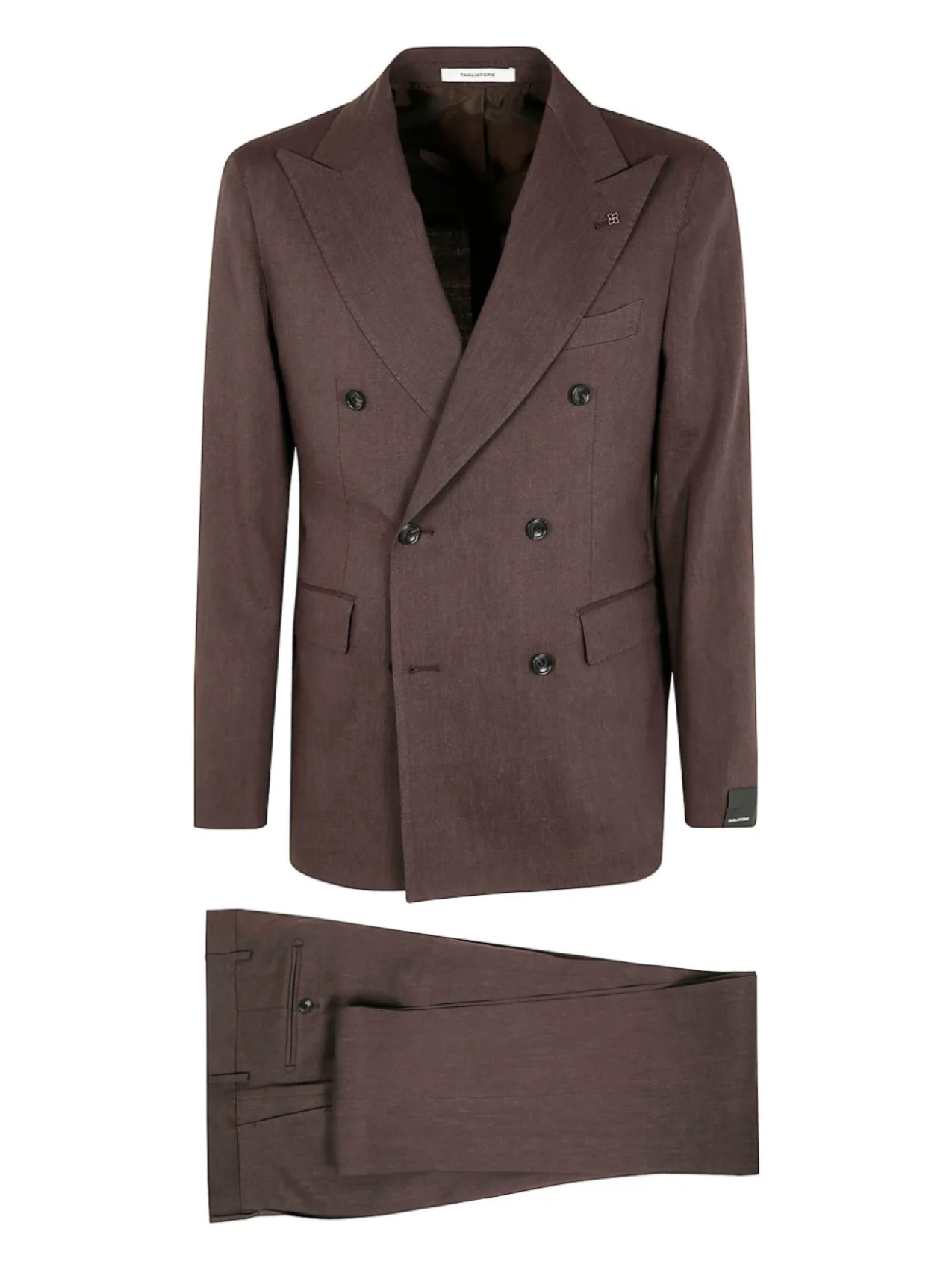 Двубортный костюм Tagliatore, коричневый
Двубортный костюм Tagliatore, коричневый
