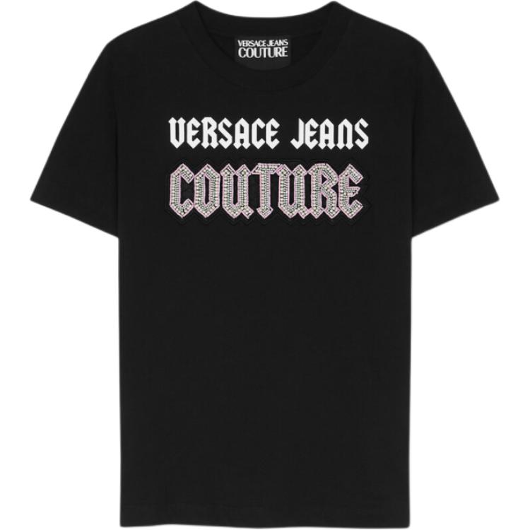 Футболка Cotton с бисерными украшениями VERSACE JEANS COUTURE, черный
Футболка Cotton с бисерными украшениями VERSACE JEANS COUTURE, черный