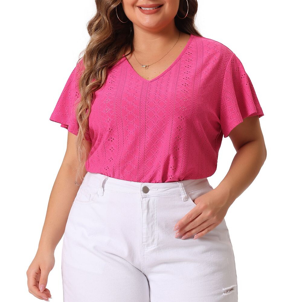 Женские футболки больших размеров с V-образным вырезом и короткими рукавами, повседневные летние топы Agnes Orinda, белый
Женские футболки больших размеров с V-образным вырезом и короткими рукавами, повседневные летние топы Agnes Orinda, белый