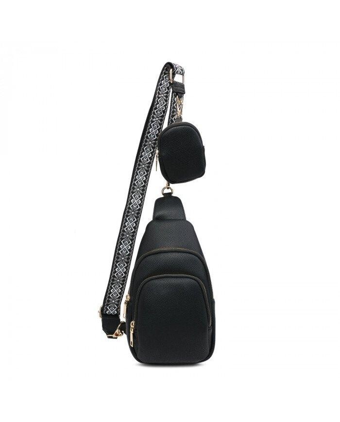 Кошелек для монет с двумя секциями на молнии, нагрудная сумка/сумка через плечо JFY, черный
Кошелек для монет с двумя секциями на молнии, нагрудная сумка/сумка через плечо JFY, черный