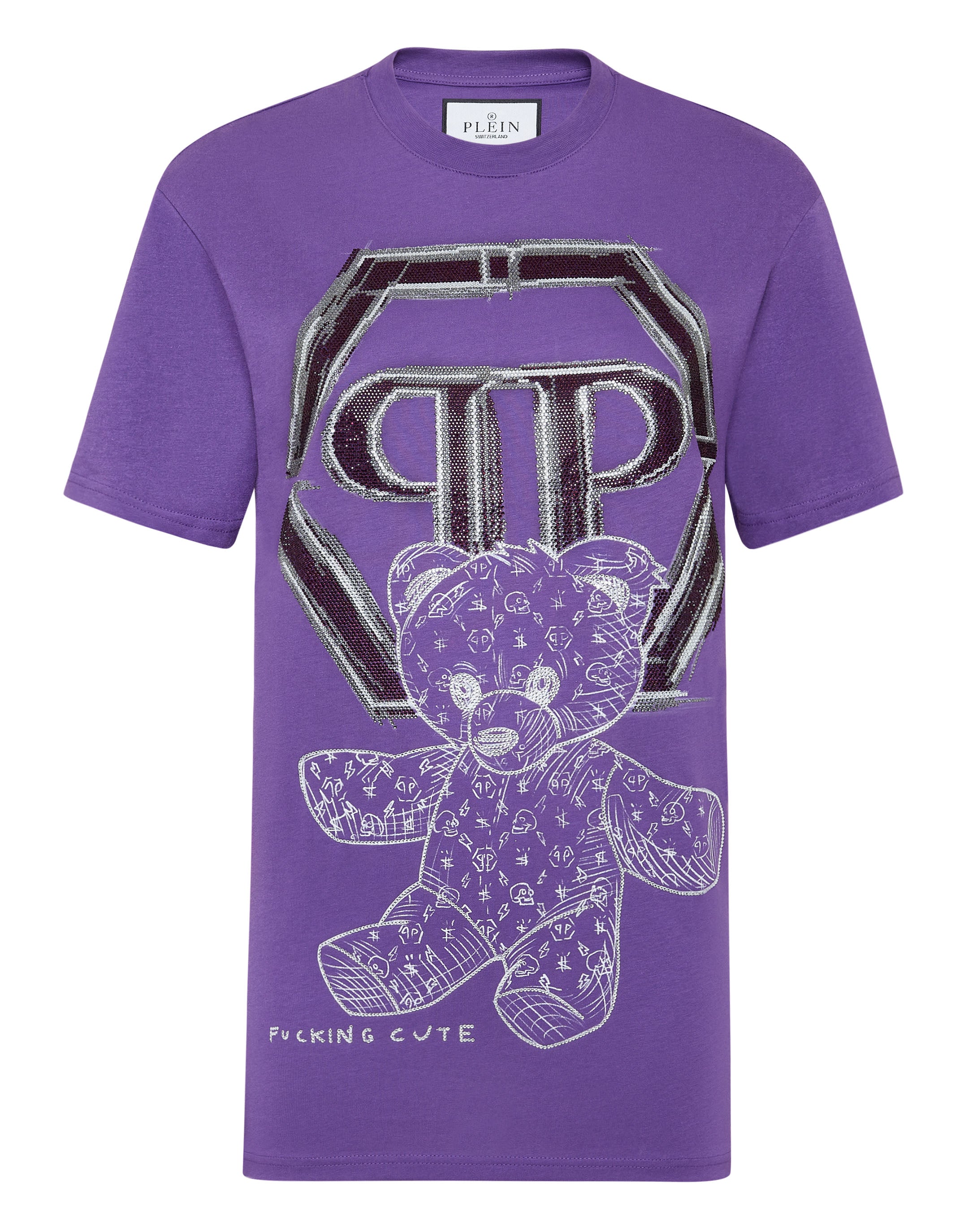 Футболка с круглым вырезом SS Man Fit Teddy Bear со стразами PHILIPP PLEIN, фиолетовый
Футболка с круглым вырезом SS Man Fit Teddy Bear со стразами PHILIPP PLEIN, фиолетовый
