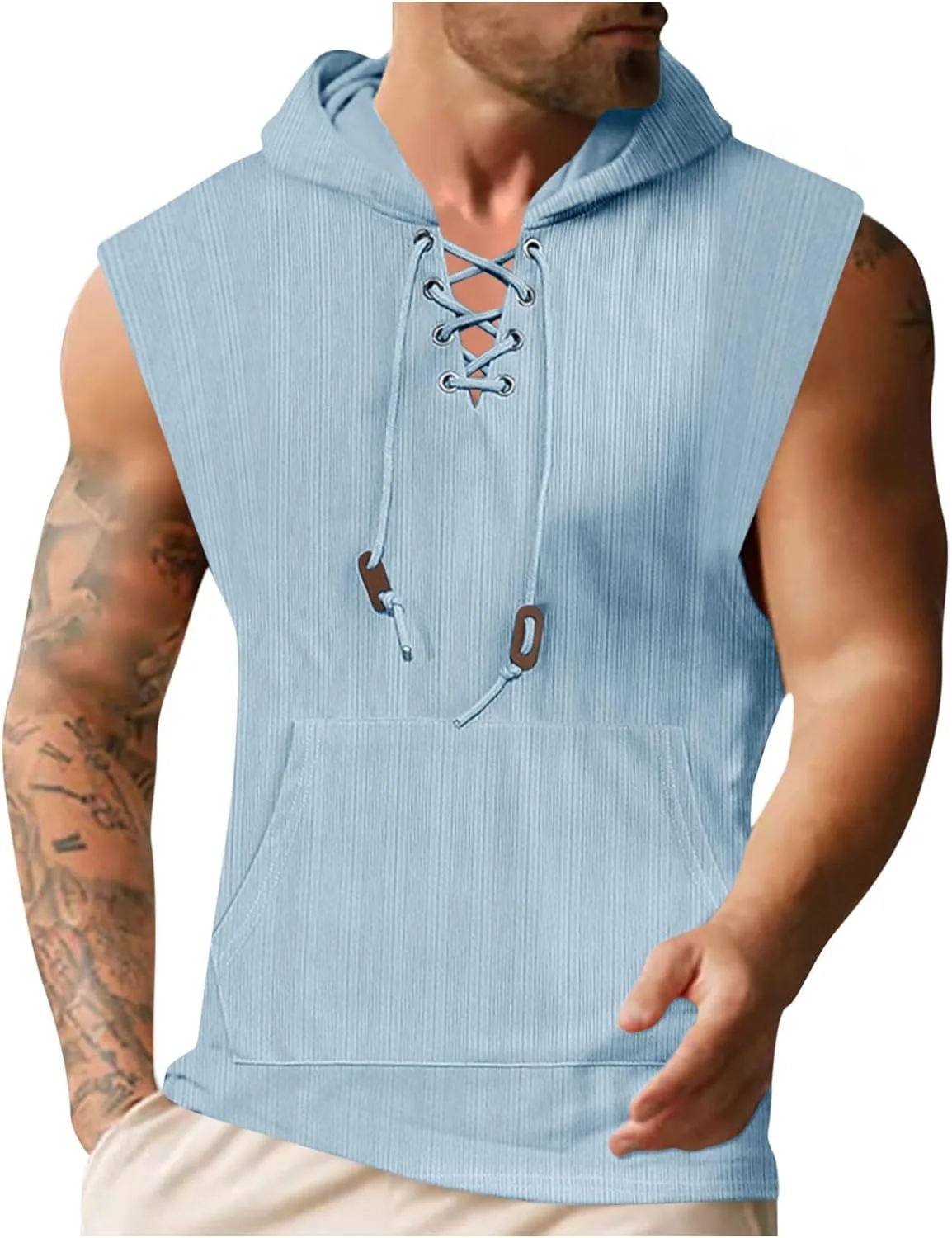 Мужская толстовка с капюшоном и карманом
Мужская толстовка с капюшоном и карманом