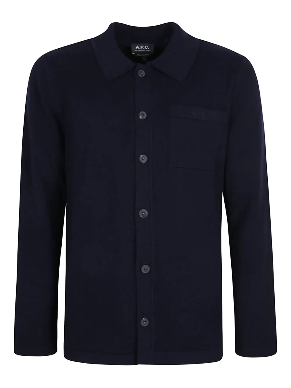 Шерстяная куртка на пуговицах A.P.C., синий
Шерстяная куртка на пуговицах A.P.C., синий