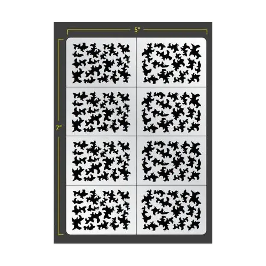 Пехотный разрушительный камуфляж, Vinyl Airbrush Stencils - Camouflage
Пехотный разрушительный камуфляж, Vinyl Airbrush Stencils - Camouflage