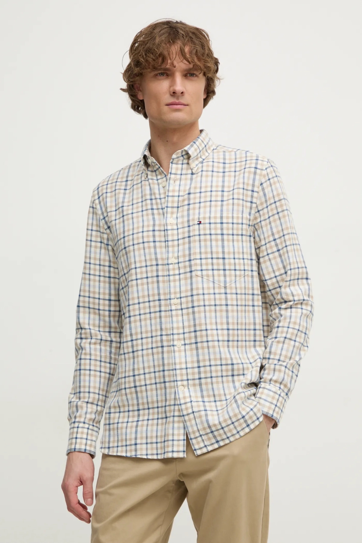 Рубашка из смесового льна Tommy Hilfiger, бежевый
Рубашка из смесового льна Tommy Hilfiger, бежевый