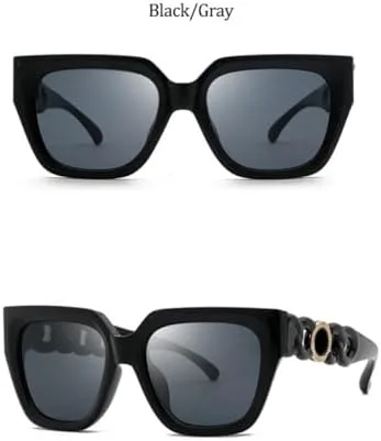 Женские солнцезащитные очки 2026 года, модные квадратные белые солнцезащитные очки для женщин, винтажные очки большого размера, женские очки MTZJH, Black
Женские солнцезащитные очки 2026 года, модные квадратные белые солнцезащитные очки для женщин, винтажные очки большого размера, женские очки MTZJH, Black