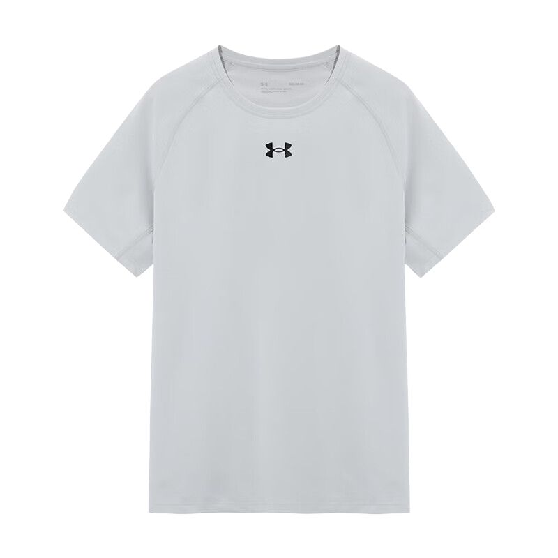Under Armour Мужская футболка светло-серого цвета с круглым вырезом, умеренно прямой крой
Under Armour Мужская футболка светло-серого цвета с круглым вырезом, умеренно прямой крой