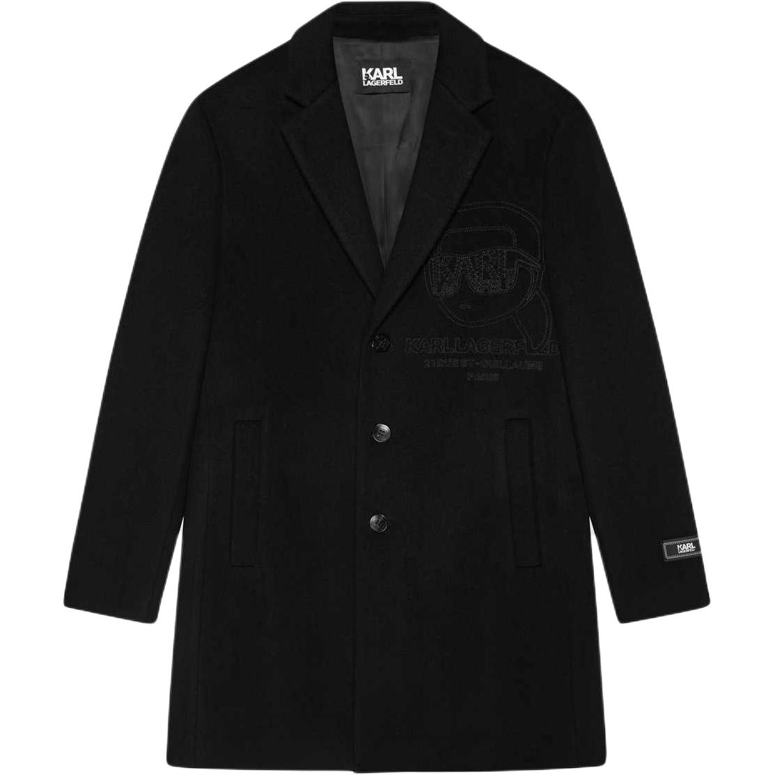 KARL LAGERFELD / Karl Lagerfeld Jeans Пальто мужское с черным лацканом, умеренный прямой крой
KARL LAGERFELD / Karl Lagerfeld Jeans Пальто мужское с черным лацканом, умеренный прямой крой