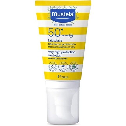 Mustela Солнцезащитный лосьон для лица с очень высокой защитой SPF 50+ 40 мл Vichy
Mustela Солнцезащитный лосьон для лица с очень высокой защитой SPF 50+ 40 мл Vichy