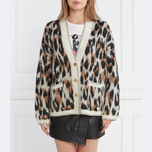 Кардиган классического кроя с добавлением шерсти Liu Jo, бежевый
Кардиган классического кроя с добавлением шерсти Liu Jo, бежевый