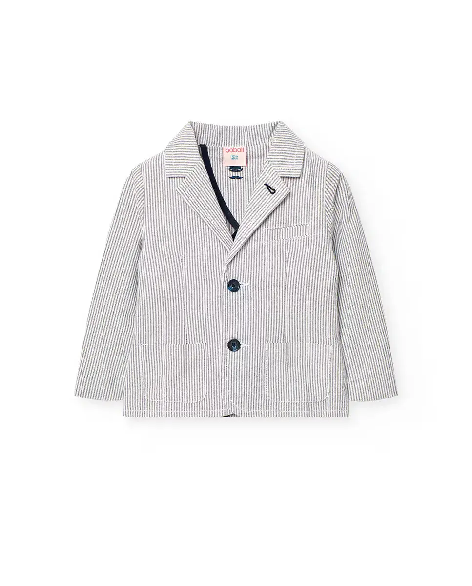 Детская хлопковая американка с полосатым принтом Boboli, темно-синий
Детская хлопковая американка с полосатым принтом Boboli, темно-синий