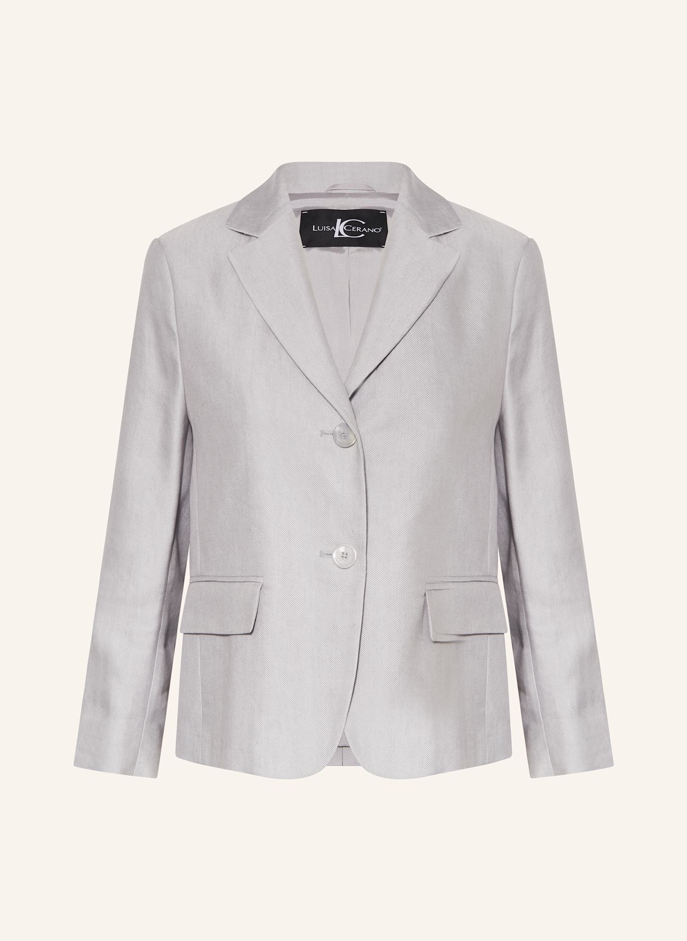 Блейзер с льном Luisa Cerano, серый
Блейзер с льном Luisa Cerano, серый