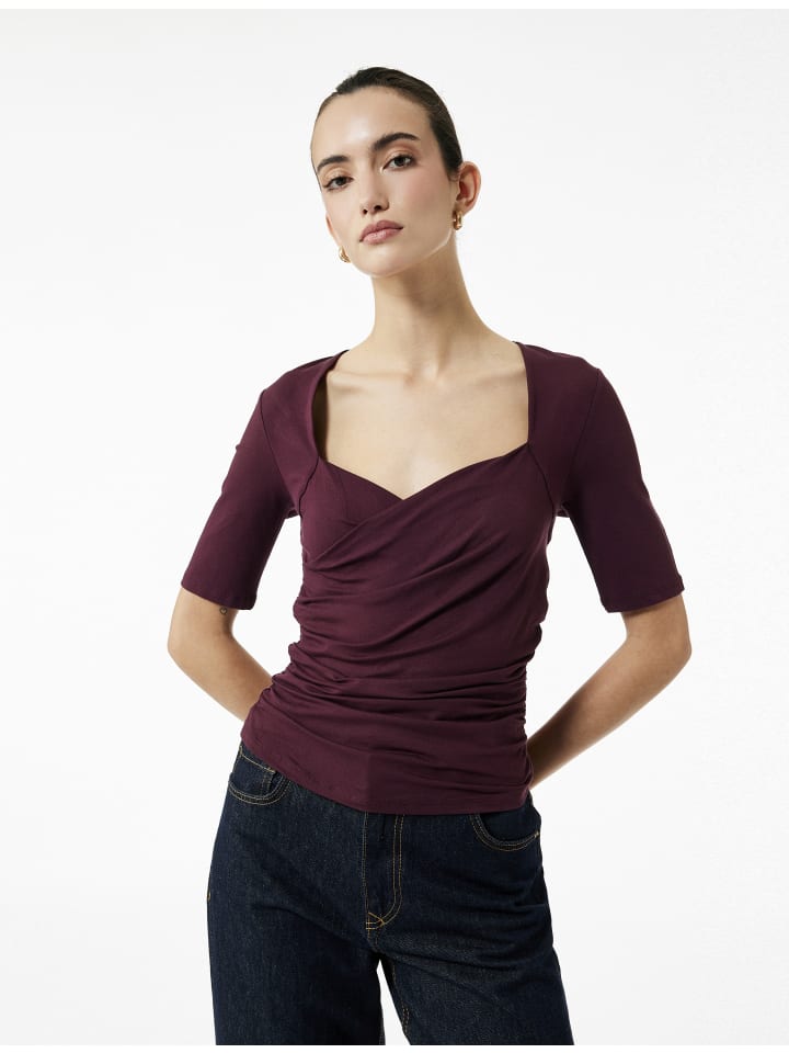 Блузка SS бордового цвета KOTON
Блузка SS бордового цвета KOTON