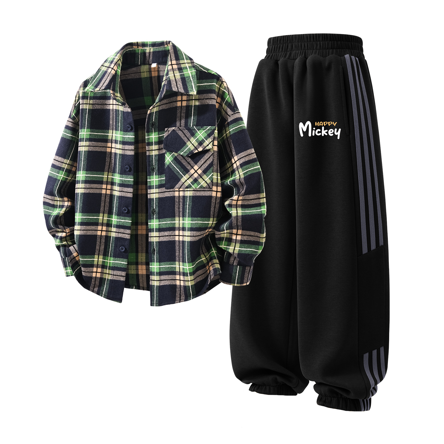 Детская повседневная спортивная одежда Disney, Solid Color Turquoise Grid+Diquqi K Black
Детская повседневная спортивная одежда Disney, Solid Color Turquoise Grid+Diquqi K Black