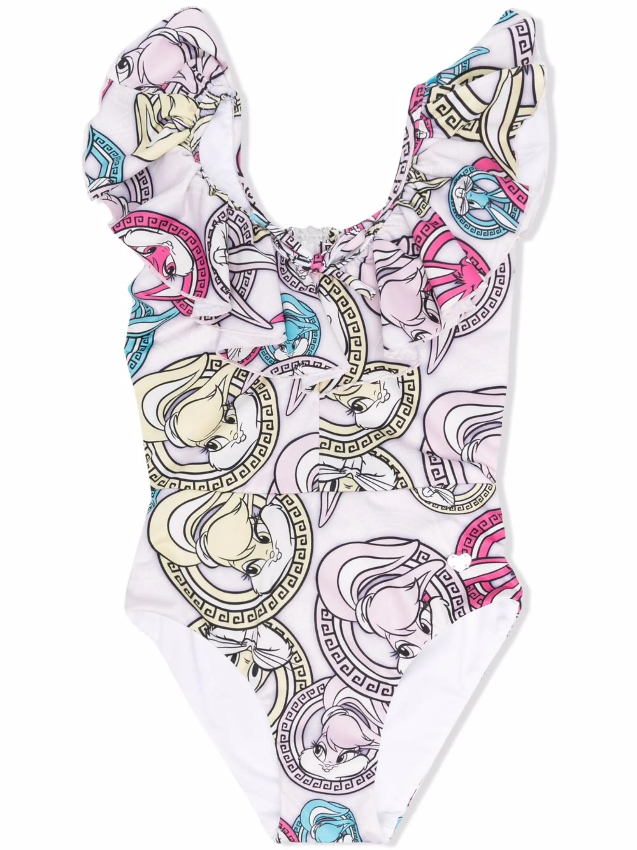 Купальник с оборками и графичным принтом Monnalisa, розовый
Купальник с оборками и графичным принтом Monnalisa, розовый
