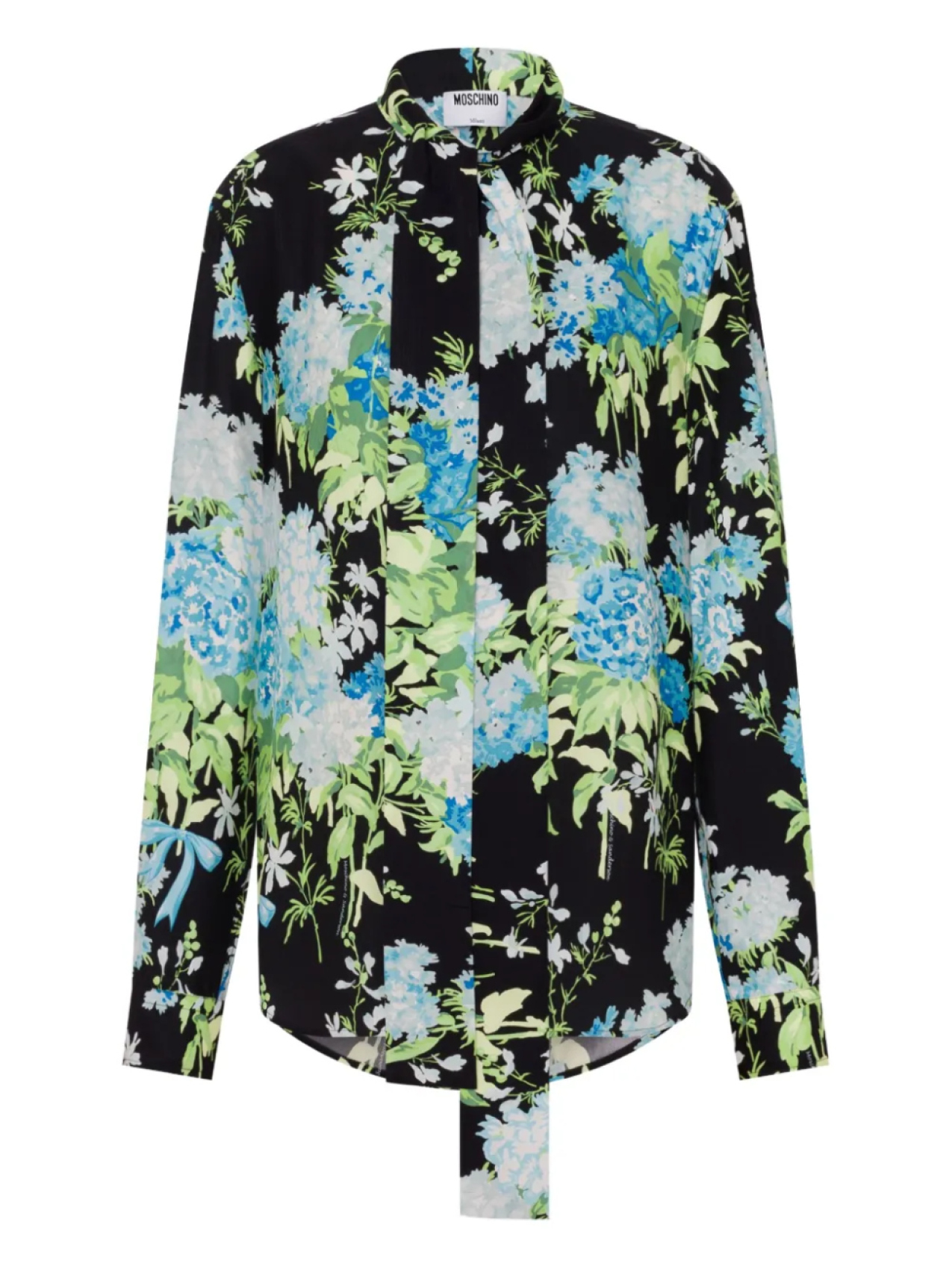 Moschino шелковая рубашка с принтом, черный
Moschino шелковая рубашка с принтом, черный