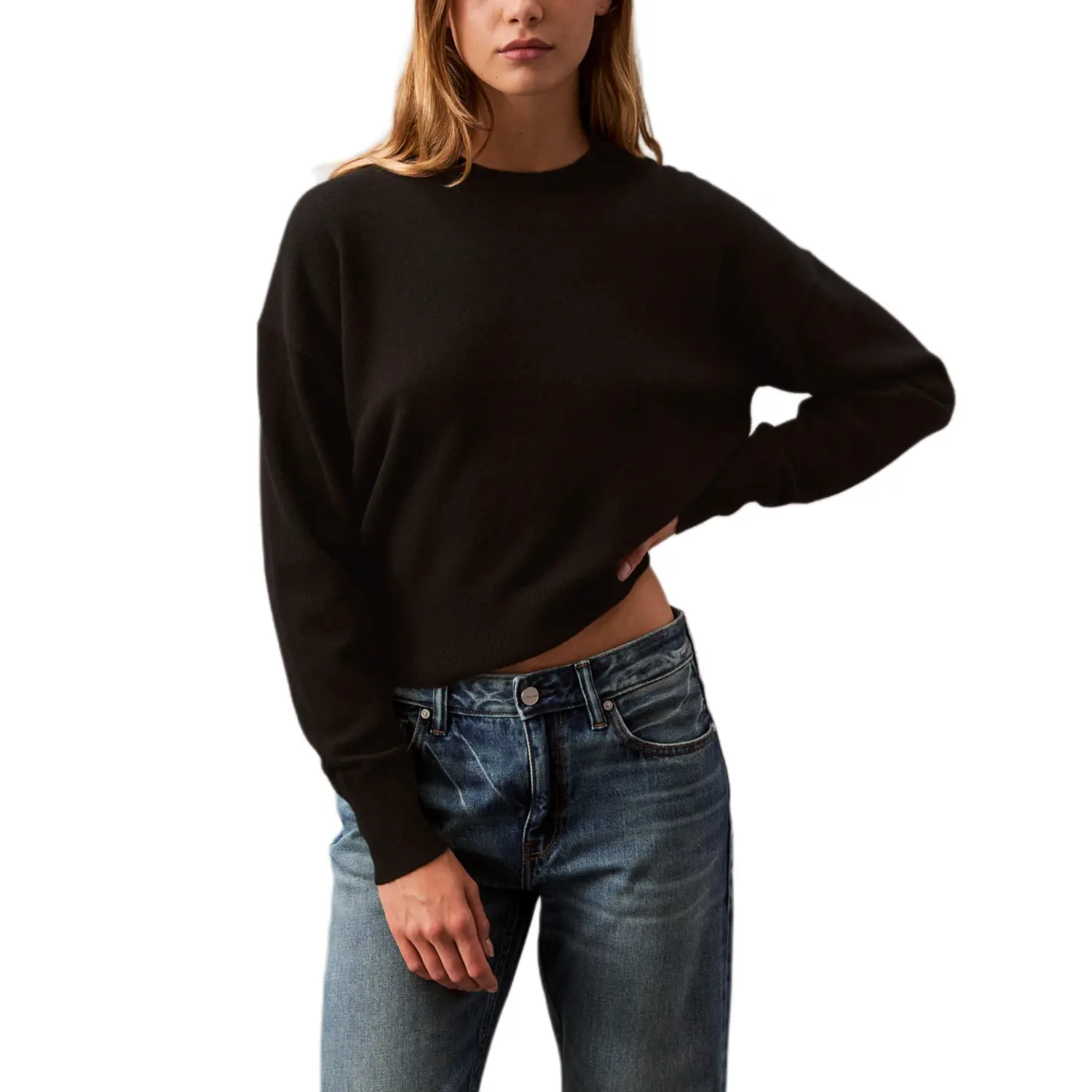 Кашемировый свитер женский Calvin Klein, черный
Кашемировый свитер женский Calvin Klein, черный