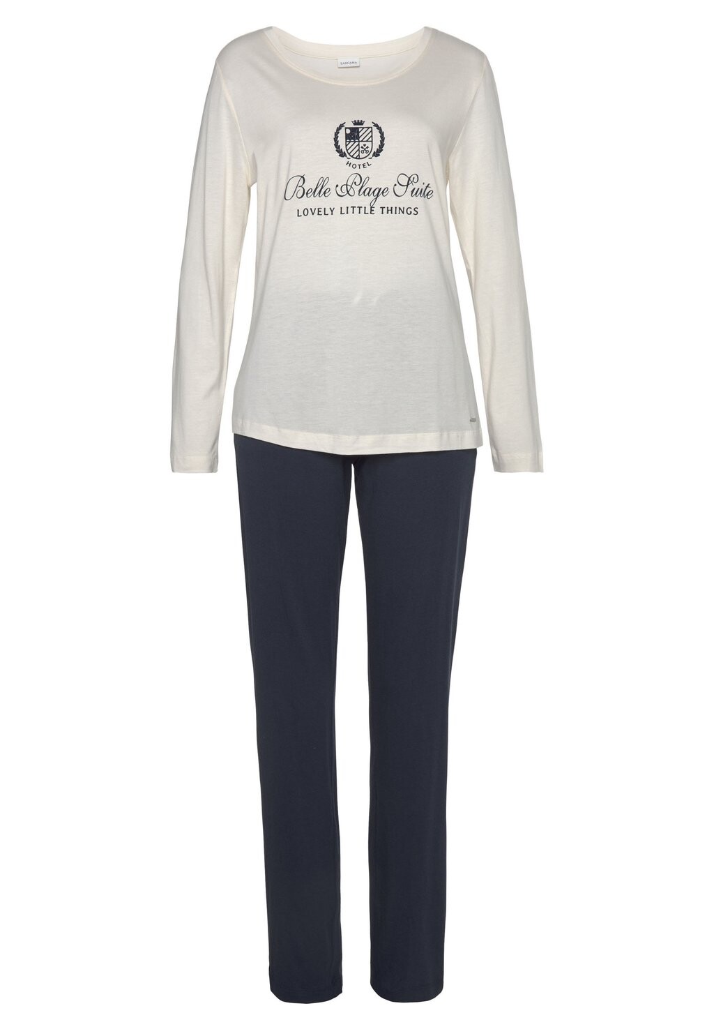 Пижамный комплект LASCANA, темно-синий
Пижамный комплект LASCANA, темно-синий