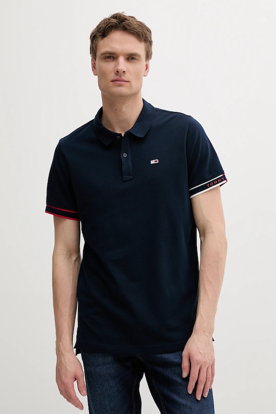 Хлопковая поло Tommy Jeans, темно-синий
Хлопковая поло Tommy Jeans, темно-синий