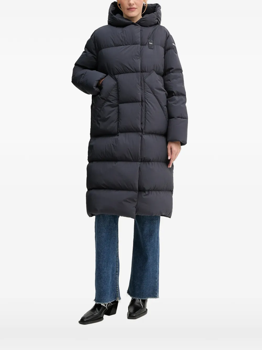 Стеганое пальто с капюшоном Blauer, синий
Стеганое пальто с капюшоном Blauer, синий