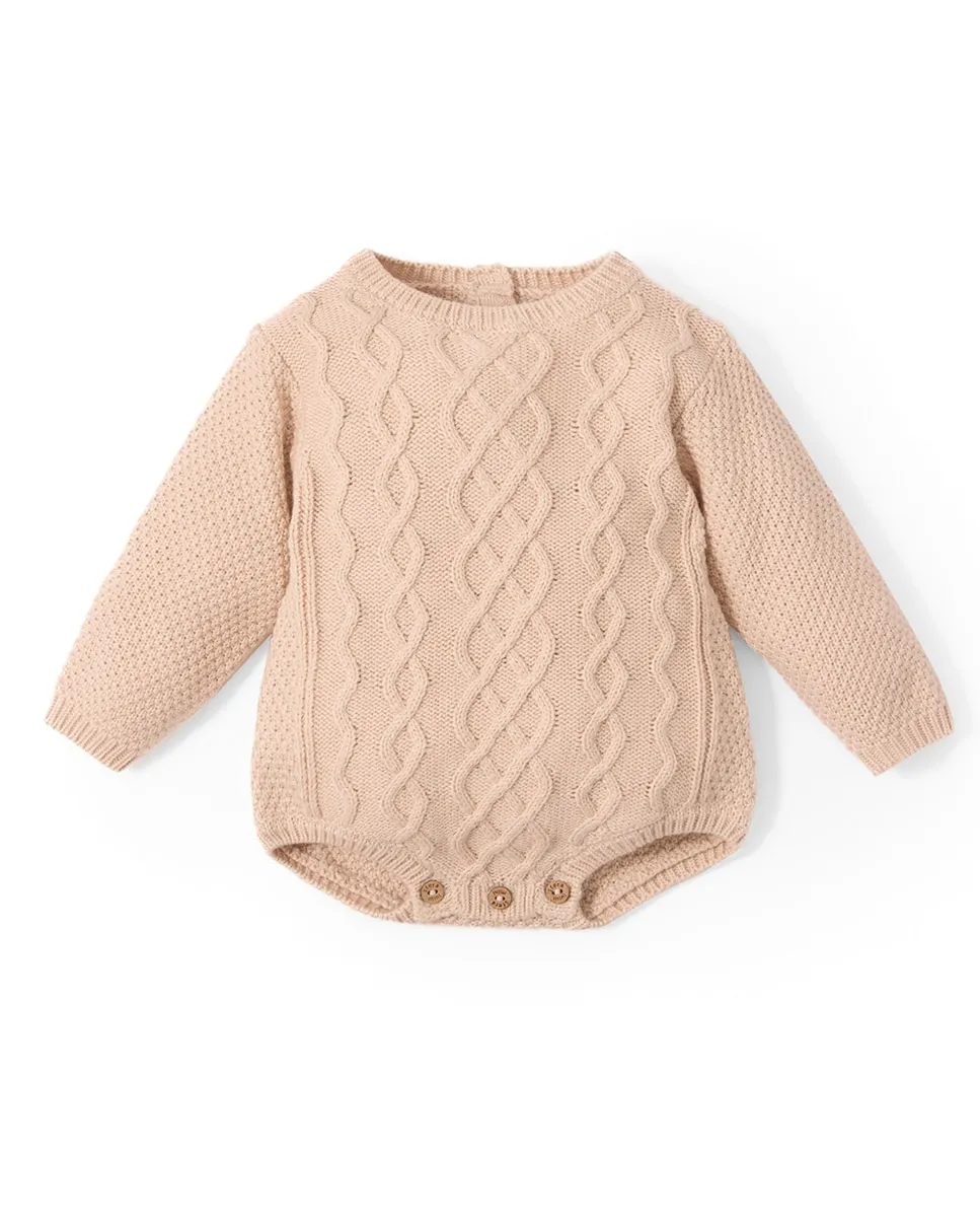 Комбинезон с плетеным узором Sfera, светло-бежевый
Комбинезон с плетеным узором Sfera, светло-бежевый