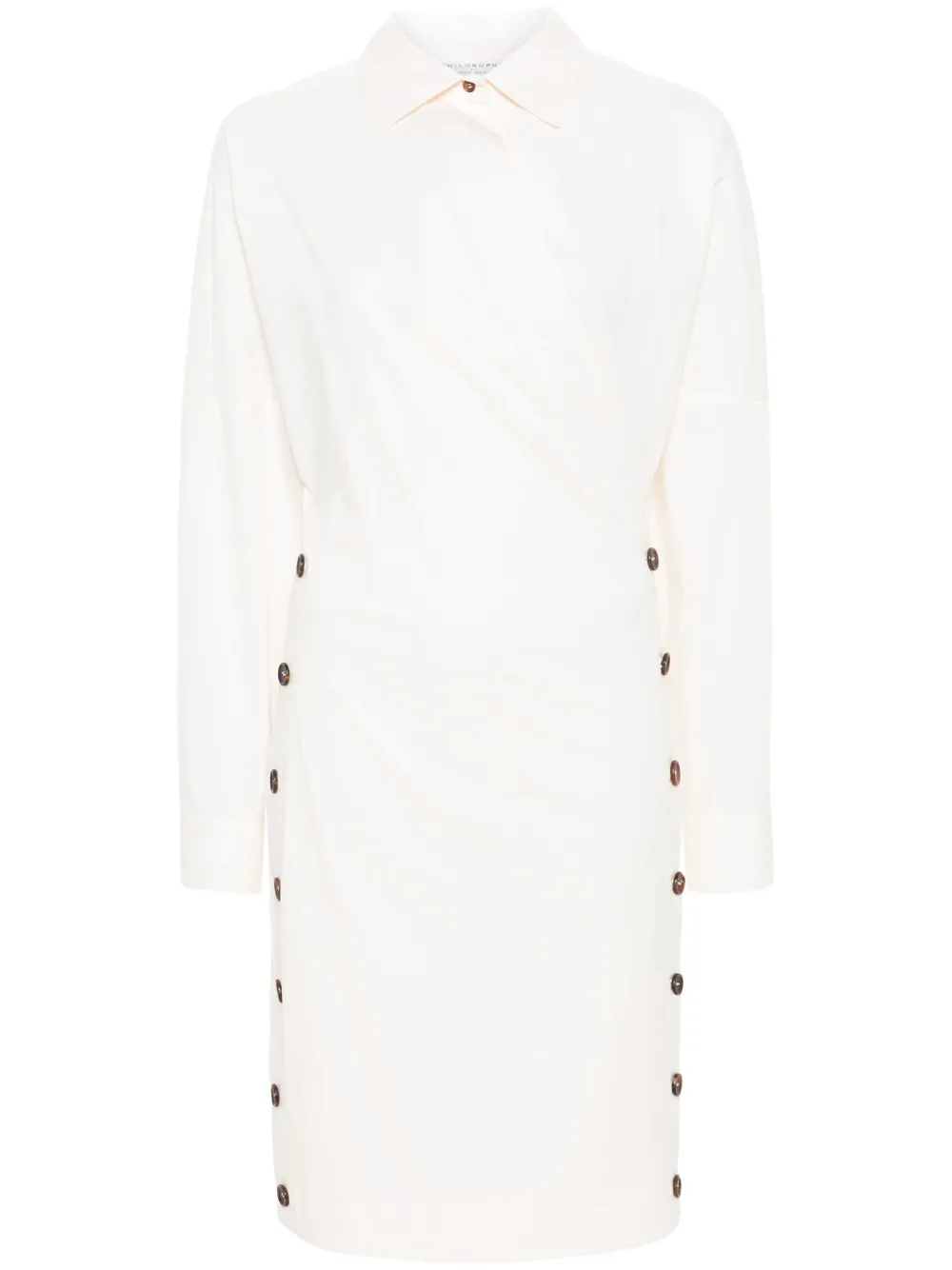 Поплиновое платье мини с запахом Philosophy Di Lorenzo Serafini, нейтральный
Поплиновое платье мини с запахом Philosophy Di Lorenzo Serafini, нейтральный