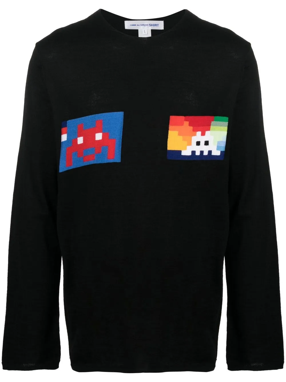 Джемпер Space Invaders Comme Des Garçons Shirt, черный
Джемпер Space Invaders Comme Des Garçons Shirt, черный