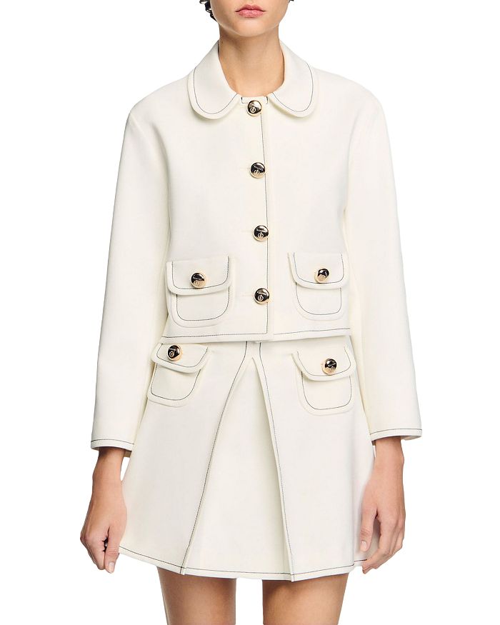 Укороченная куртка с воротником «Питер Пэн» Sandro, слоновая кость/кремовый, Бежевый, Укороченная куртка с воротником «Питер Пэн» Sandro, слоновая кость/кремовый
Укороченная куртка с воротником «Питер Пэн» Sandro, слоновая кость/кремовый, Бежевый, Укороченная куртка с воротником «Питер Пэн» Sandro, слоновая кость/кремовый