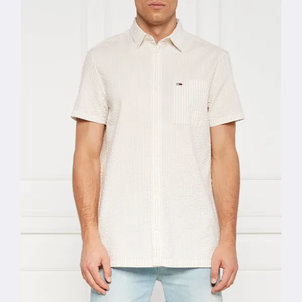Рубашка стандартного кроя в полоску из жатого хлопка Tommy Hilfiger, бежевый
Рубашка стандартного кроя в полоску из жатого хлопка Tommy Hilfiger, бежевый