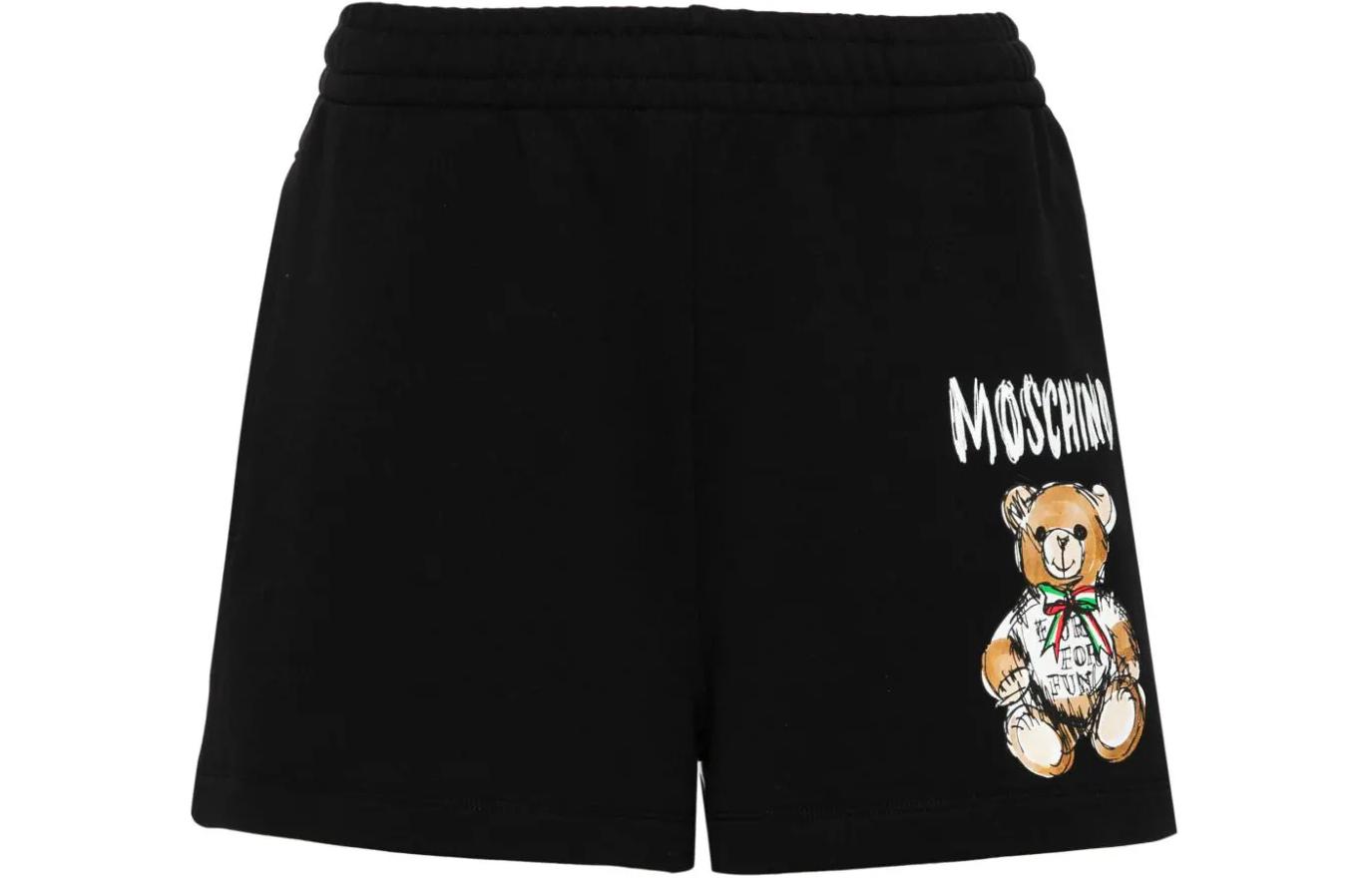 Шорты для бега с принтом медведя MOSCHINO, черный
Шорты для бега с принтом медведя MOSCHINO, черный