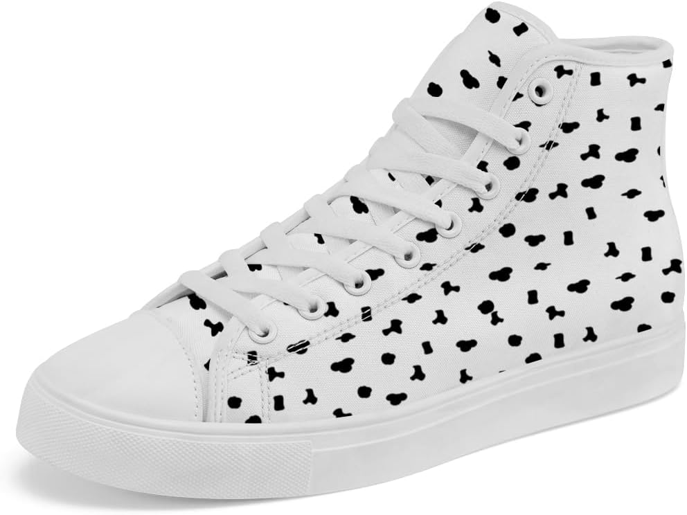 Кеды на высокой платформе с принтом далматина Chebing, кеды с пятнами далматина, шнуровка, повседневная обувь для женщин и мужчин, белый
Кеды на высокой платформе с принтом далматина Chebing, кеды с пятнами далматина, шнуровка, повседневная обувь для женщин и мужчин, белый