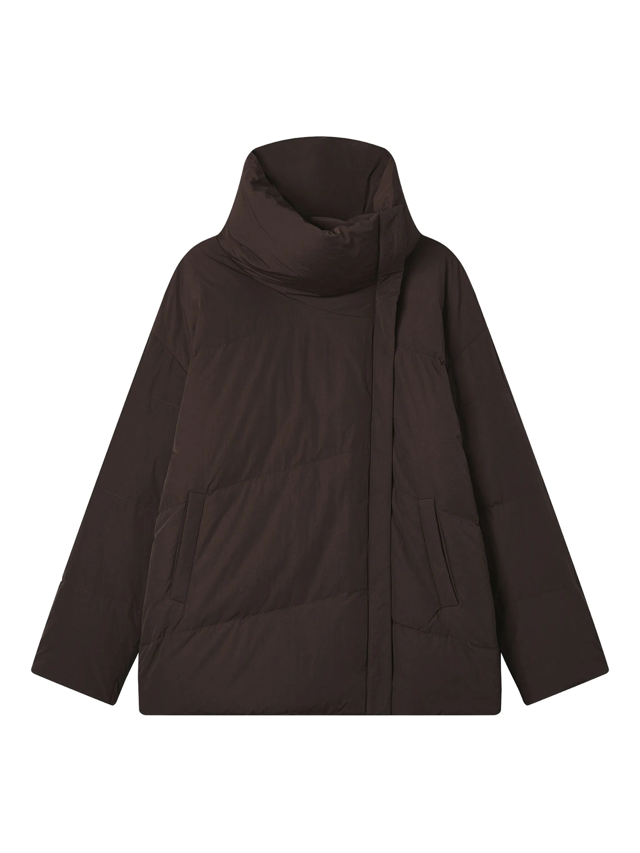 Стеганая куртка с воротником-воронкой B+Ab, коричневый
Стеганая куртка с воротником-воронкой B+Ab, коричневый