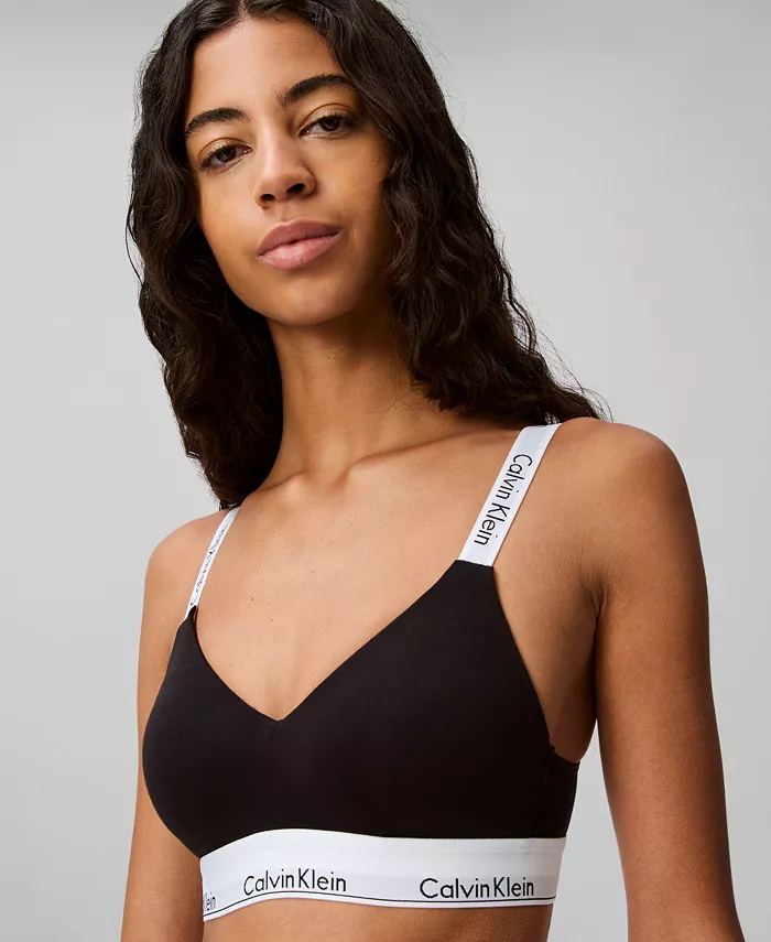 Женский современный хлопковый бюстгальтер-бралетт с легкой подкладкой QF7059 Calvin Klein, черный
Женский современный хлопковый бюстгальтер-бралетт с легкой подкладкой QF7059 Calvin Klein, черный